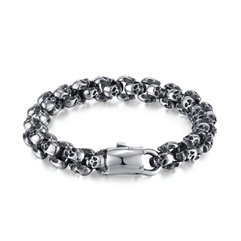 Bracelet en acier inoxydable plaqué Argent - Maison Di Giorgio