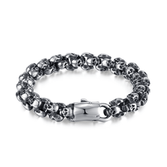 Bracelet en acier inoxydable plaqué Argent - Maison Di Giorgio