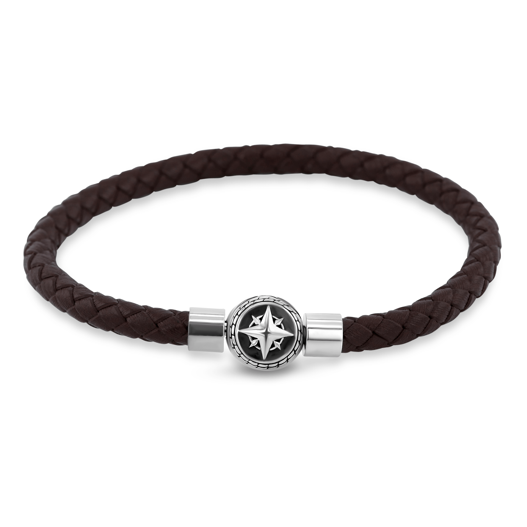 Bracelet cuir véritable et Argent 925 - Maison Di Giorgio