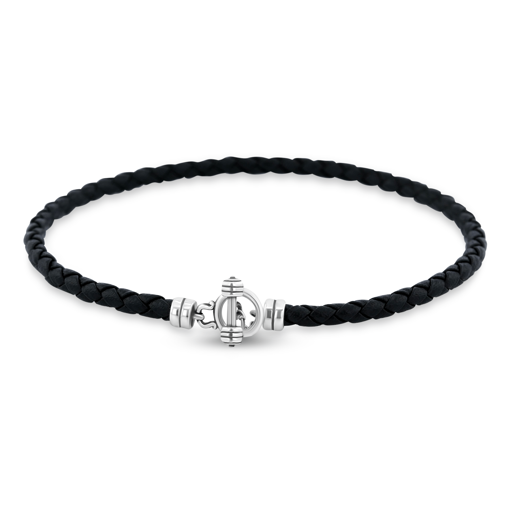 Bracelet cuir véritable et Argent 925 - Maison Di Giorgio