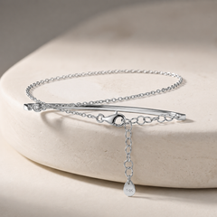 Bracelet Argenté assemblé d'Oxyde de zirconium