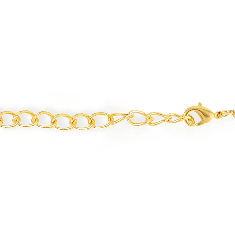 Bracelet doré Or jaune 18k assemblé d'Amazonite - Maison Di Giorgio