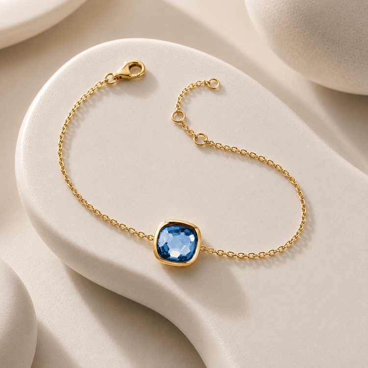 Bracelet - Argent 925 doré Or jaune 18k, Quartz - Maison Di Giorgio