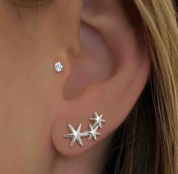 Boucles d'oreilles en Argent 925 plaqué Rhodium - Maison Di Giorgio