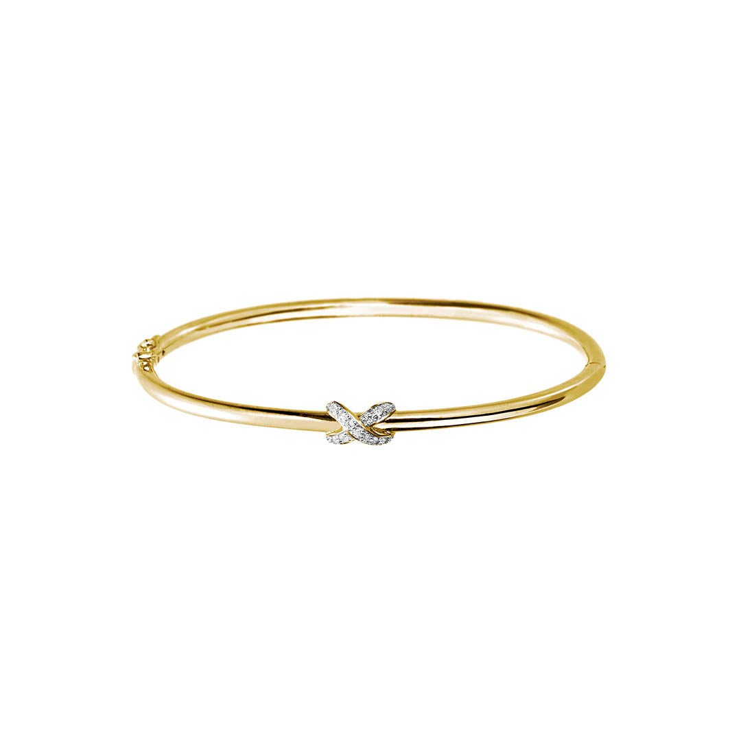 Bracelet en Argent 925 doré Or jaune 18k assemblé d'oxyde de zirconium - Maison Di Giorgio