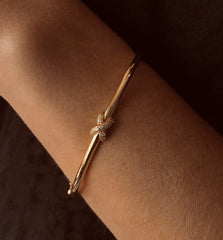 Bracelet en Argent 925 doré Or jaune 18k assemblé d'oxyde de zirconium - Maison Di Giorgio