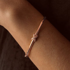 Bracelet en Argent 925 doré Or rose 18k assemblé d'oxyde de zirconium - Maison Di Giorgio