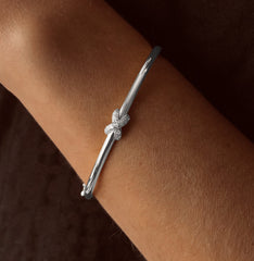 Bracelet en Argent 925 plaqué Rhodium assemblé d'oxyde de zirconium - Maison Di Giorgio