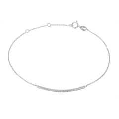 Bracelet en Or blanc 9k assemblé de Diamant HSI - Maison Di Giorgio