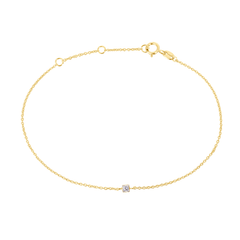 Bracelet en Or jaune 9k assemblé de Diamant HSI - Maison Di Giorgio