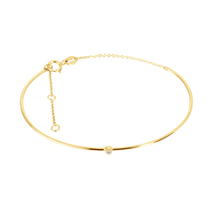 Bracelet en Or jaune 9k assemblé de Diamant HSI - Maison Di Giorgio