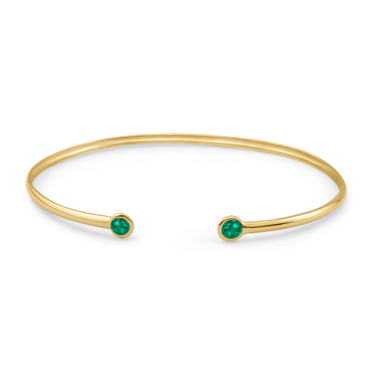 Bracelet - Or jaune 9k, Émeraude - Maison Di Giorgio