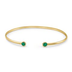 Bracelet - Or jaune 9k, Émeraude - Maison Di Giorgio