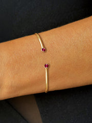 Bracelet en Or jaune 9k assemblé de Rubis - Maison Di Giorgio