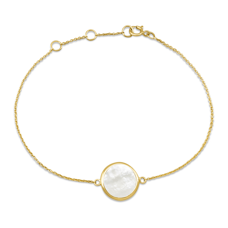 Bracelet en Or jaune 9k assemblé de Nacre - Maison Di Giorgio
