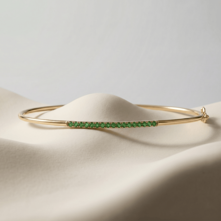 Bracelet - Or jaune 9k, Émeraude - Maison Di Giorgio