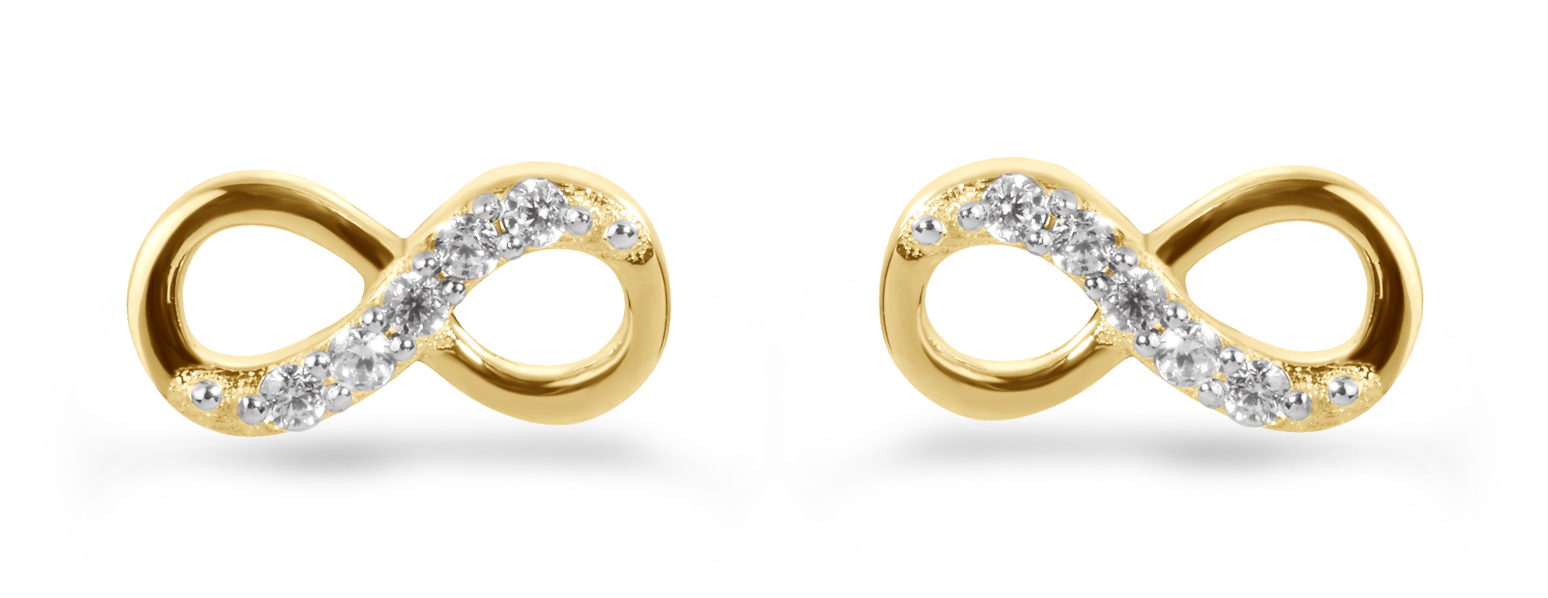 Boucles d'oreilles en Or jaune 9k assemblées de Diamant HSI - Maison Di Giorgio