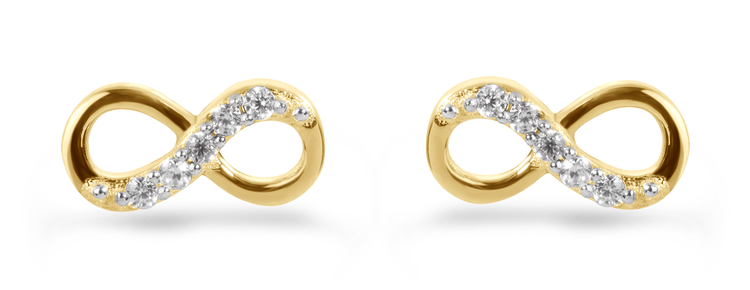 Boucles d'oreilles en Or jaune 9k assemblées de Diamant HSI - Maison Di Giorgio