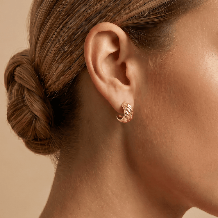 Boucle d'oreille - Or jaune 9k - Maison Di Giorgio