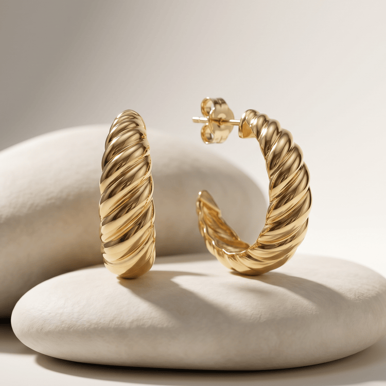 Boucle d'oreille - Or jaune 9k - Maison Di Giorgio