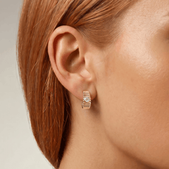 Boucle d'oreille - Or jaune 9k, Topaze - Maison Di Giorgio