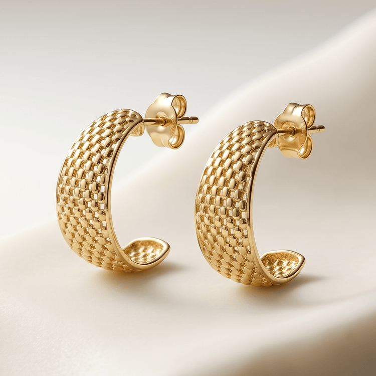 Boucle d'oreille - Or jaune 9k - Maison Di Giorgio
