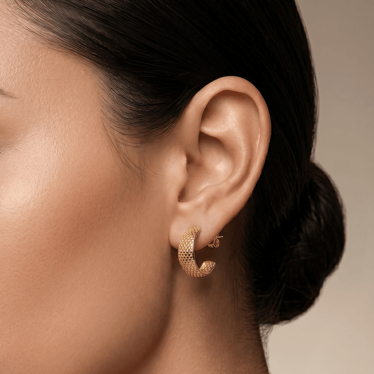 Boucle d'oreille - Or jaune 9k - Maison Di Giorgio