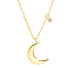 Collier en Or jaune 9k assemblé de Diamant HSI - Maison Di Giorgio