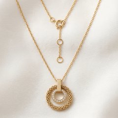 Collier - Or jaune 9k, Topaze - Maison Di Giorgio