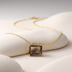 Collier - Or jaune 9k et Argent 925, Quartz - Maison Di Giorgio