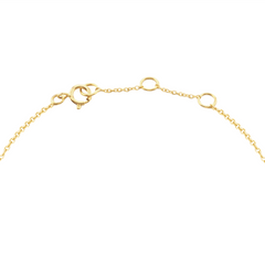 Collier en Or jaune 9k assemblé de Diamant HSI, Rubis et Topaze blanche - Maison Di Giorgio