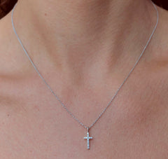 Pendentif en Or blanc 9k assemblé de Diamant HSI - Maison Di Giorgio