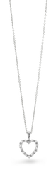 Pendentif en Or blanc 9k assemblé de Diamant HSI - Maison Di Giorgio
