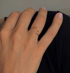 Bague en Or jaune 9k - Maison Di Giorgio