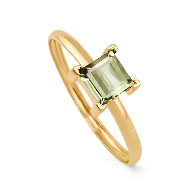 Bague - Or jaune 9k, Améthyste - Maison Di Giorgio