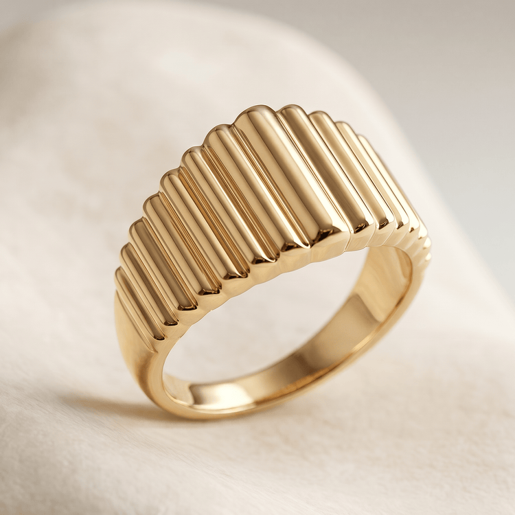 Bague - Or jaune 9k et Or blanc 9k - Maison Di Giorgio