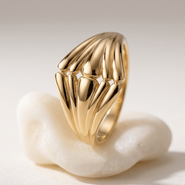 Bague - Or jaune 9k - Maison Di Giorgio