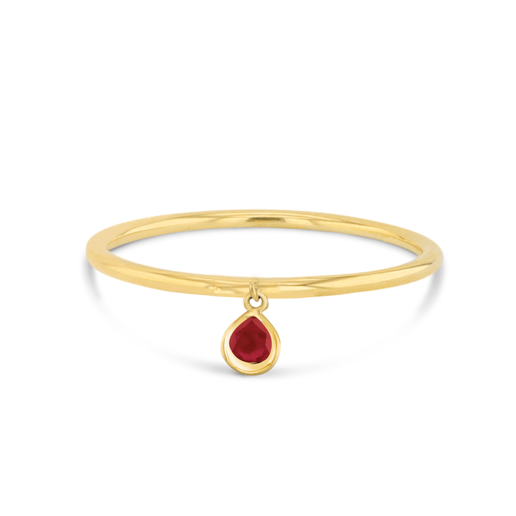 Bague - Or jaune 9k, Rubis - Maison Di Giorgio