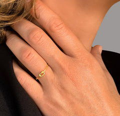 Bague en Or jaune 9k - Maison Di Giorgio