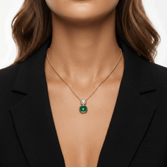 Collier Eclipse - Doré Or jaune 18k, Onyx, Oxyde de zirconium - Maison Di Giorgio