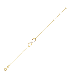 Bracelet doré Or jaune 18k assemblé d'oxyde de zirconium - Maison Di Giorgio