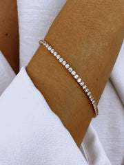 Bracelet doré Or jaune 18k assemblé d'oxyde de zirconium - Maison Di Giorgio