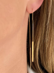 Boucles d'oreilles dorées Or jaune 18k - Maison Di Giorgio