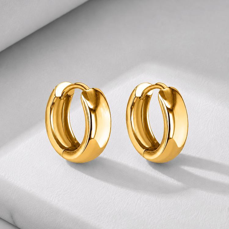 Boucles d'oreilles dorées Or jaune 18k - Maison Di Giorgio
