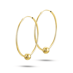 Boucles d'oreilles dorées Or jaune 18k - Maison Di Giorgio
