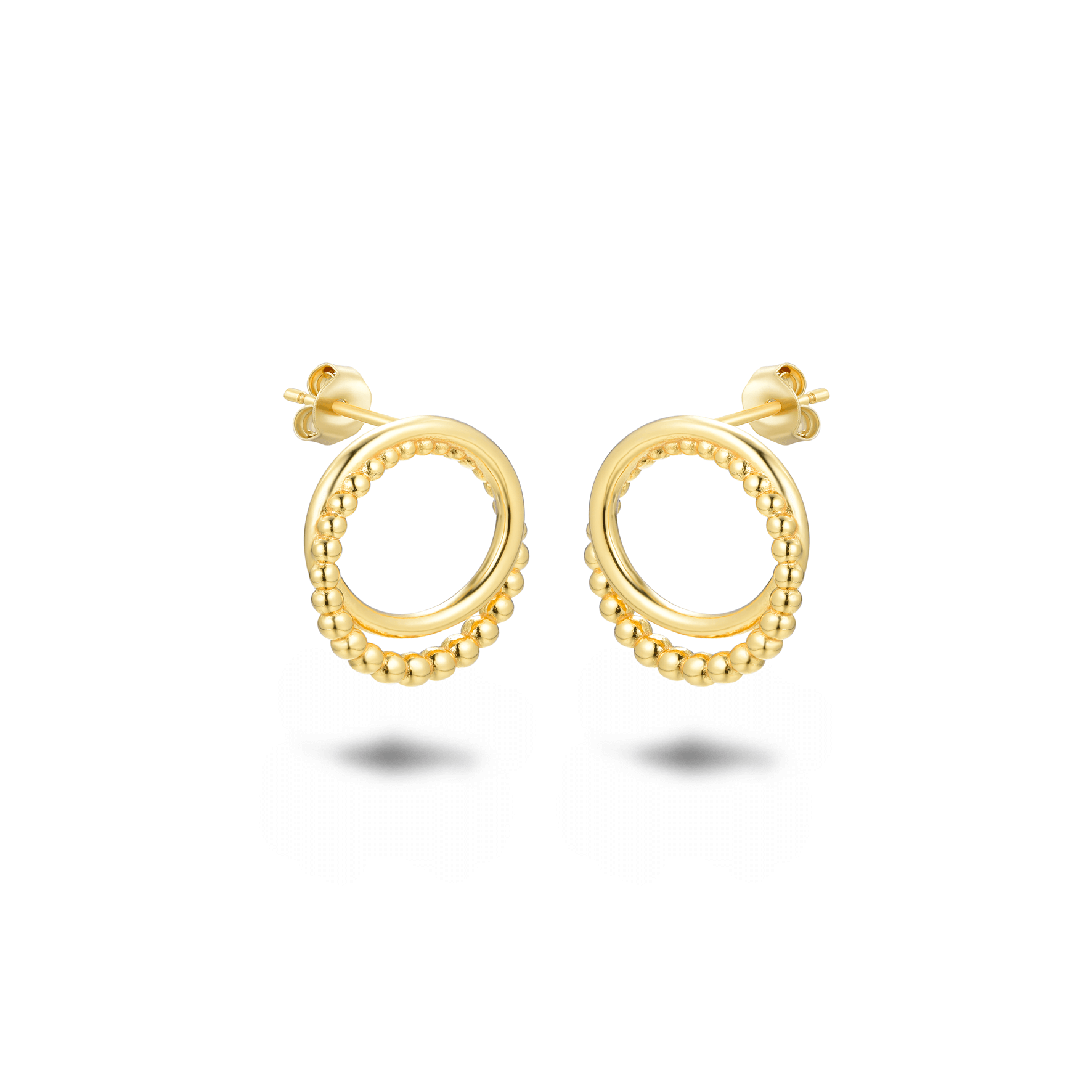 Boucles d'oreilles dorées Or jaune 18k - Maison Di Giorgio