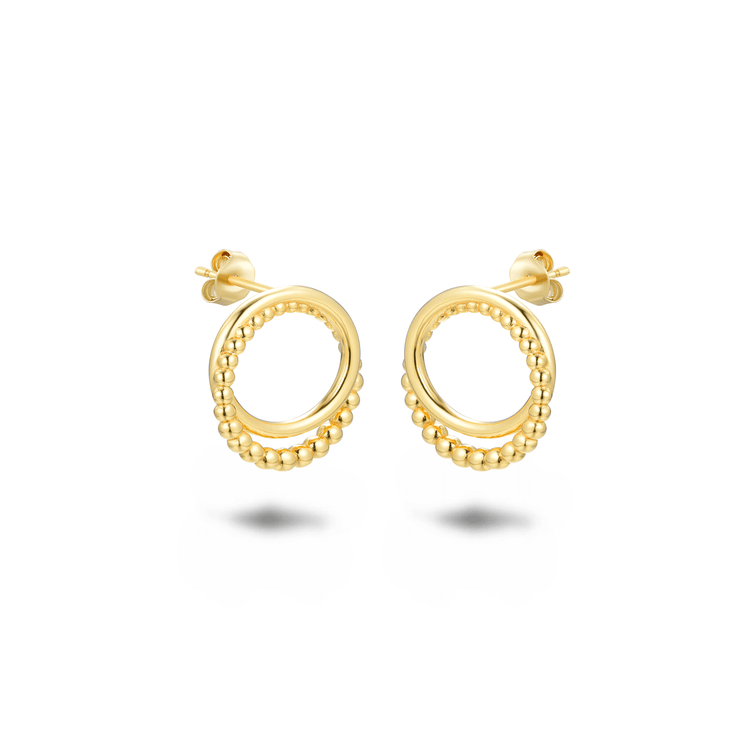 Boucles d'oreilles dorées Or jaune 18k - Maison Di Giorgio