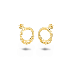 Boucles d'oreilles dorées Or jaune 18k - Maison Di Giorgio