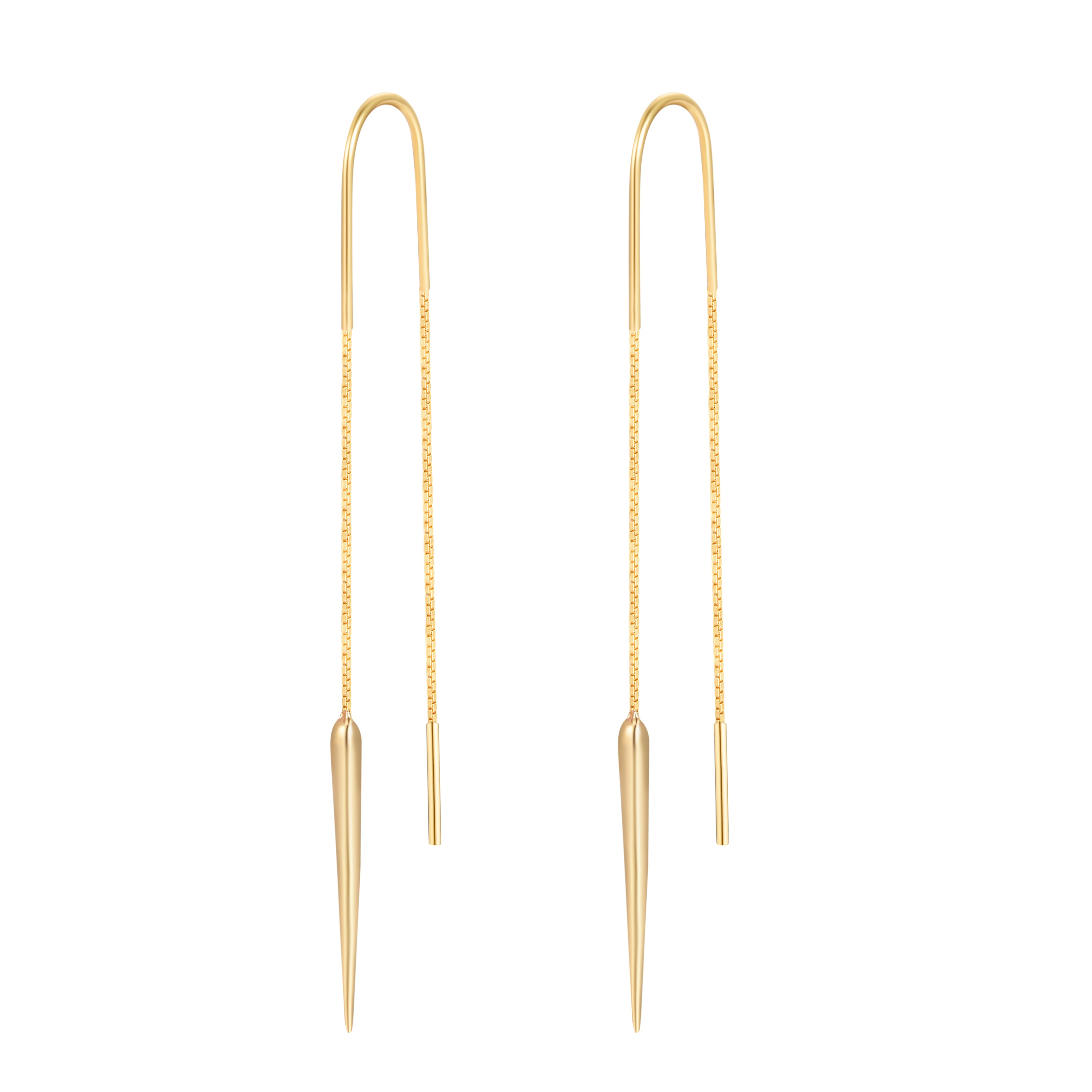 Boucles d'oreilles dorées Or jaune 18k - Maison Di Giorgio
