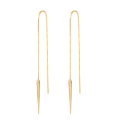 Boucles d'oreilles dorées Or jaune 18k - Maison Di Giorgio